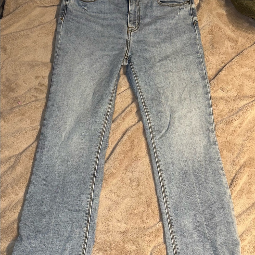 Eunina Blue Boot Cut Jeans with Subtle Fading